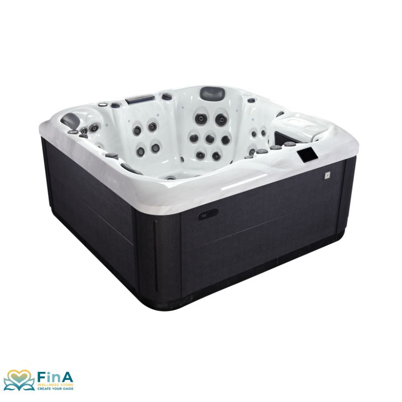 Platinum Spas Florence Luxury Hot Tub with 67 massage jets, ergonomic seats and stylish exterior cladding - modern Hot tub for up to 6 Persons.